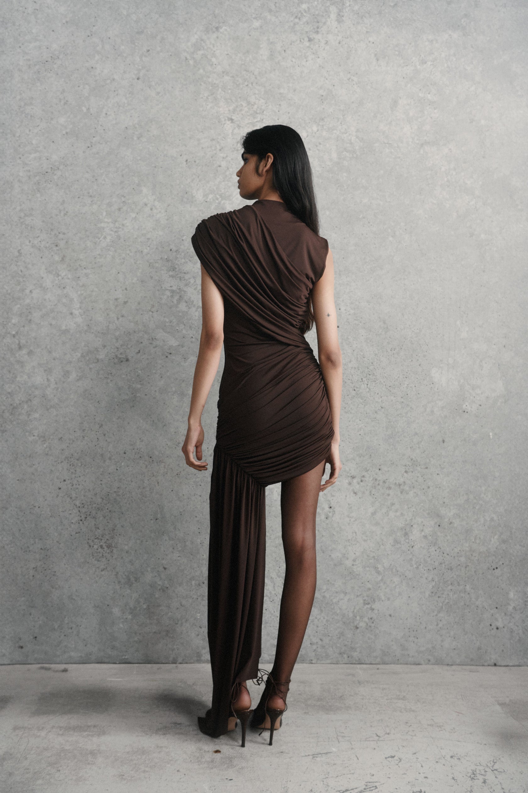 Ravenna Mini Dress - Chocolate