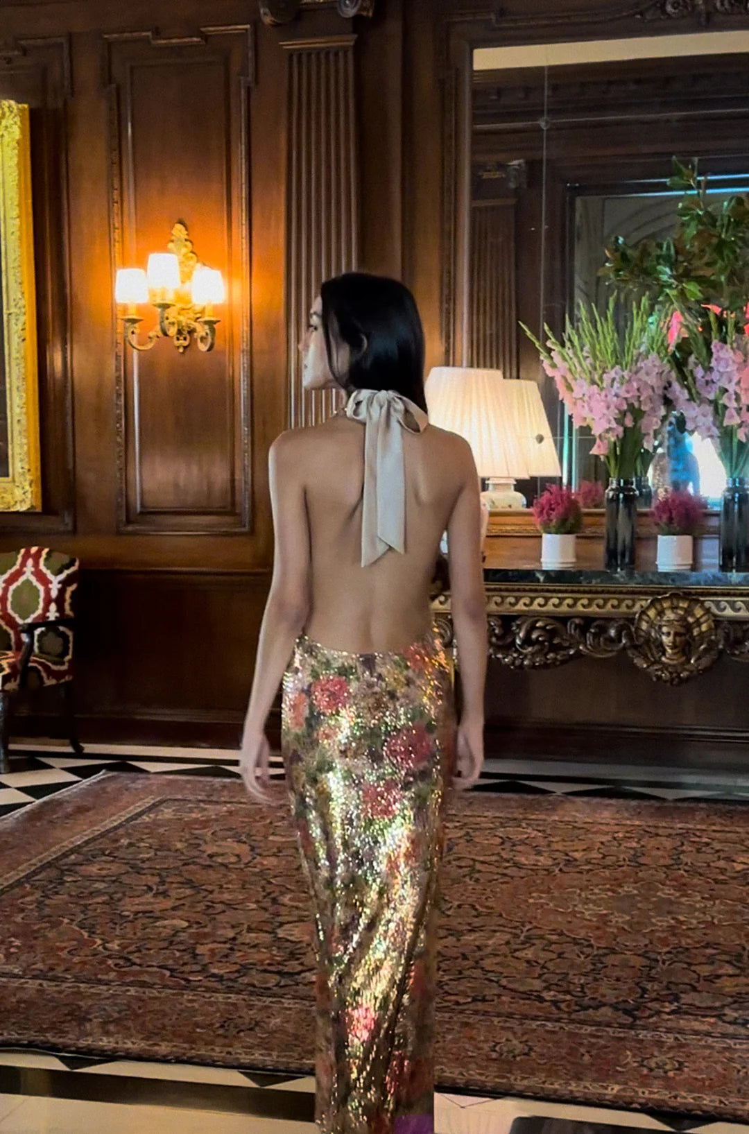 Liana Dress - Fleur Sequin