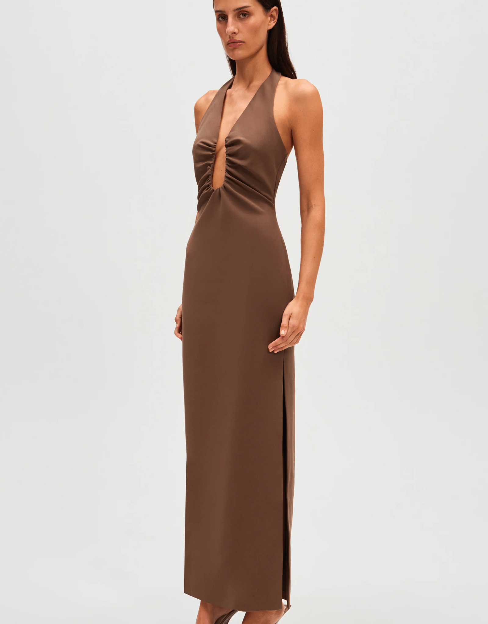 Alusia Dress - Mink - Misha - The Curate Club