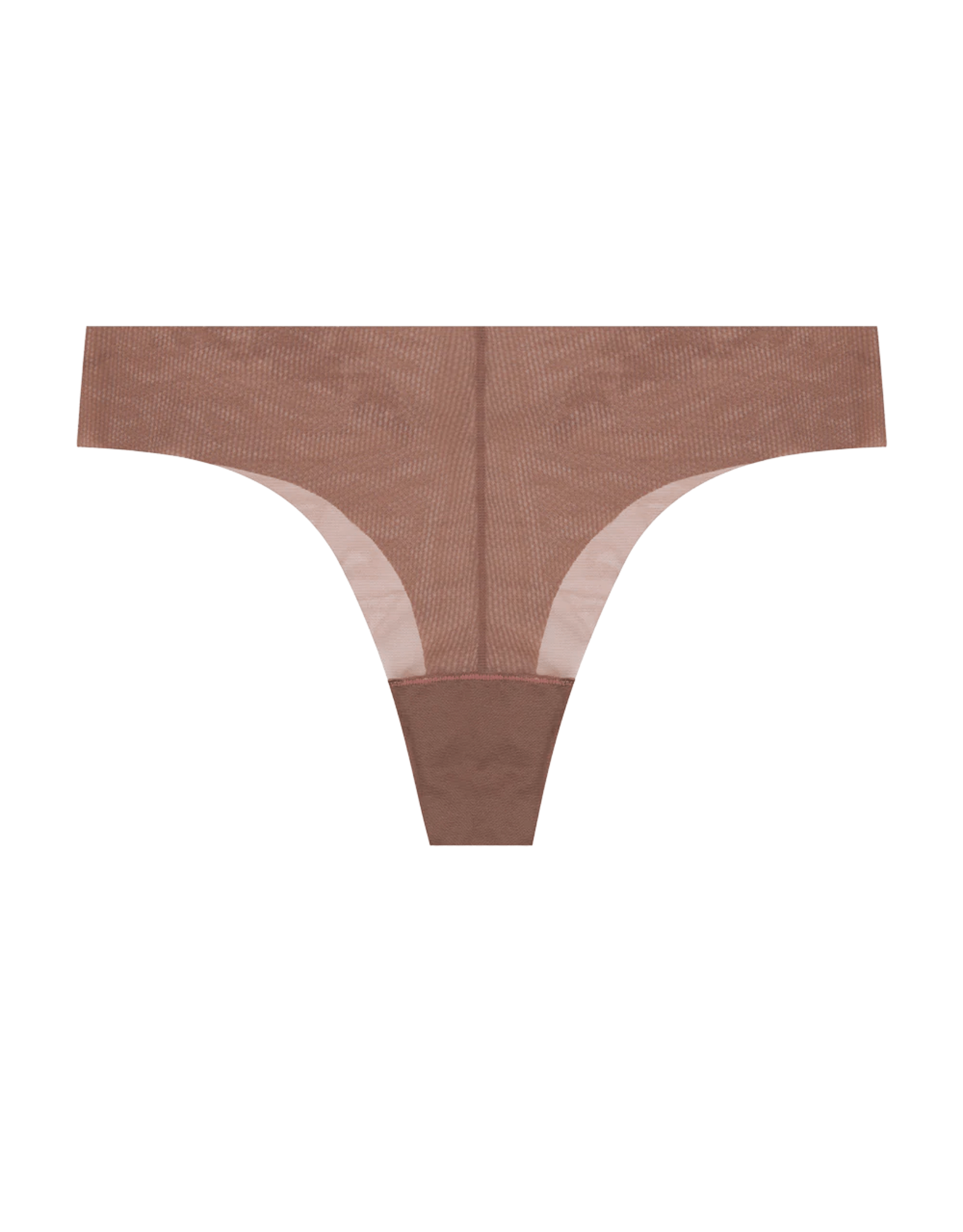 Cocoa Invisible Thong - Nakey Underwear - The Curate Club