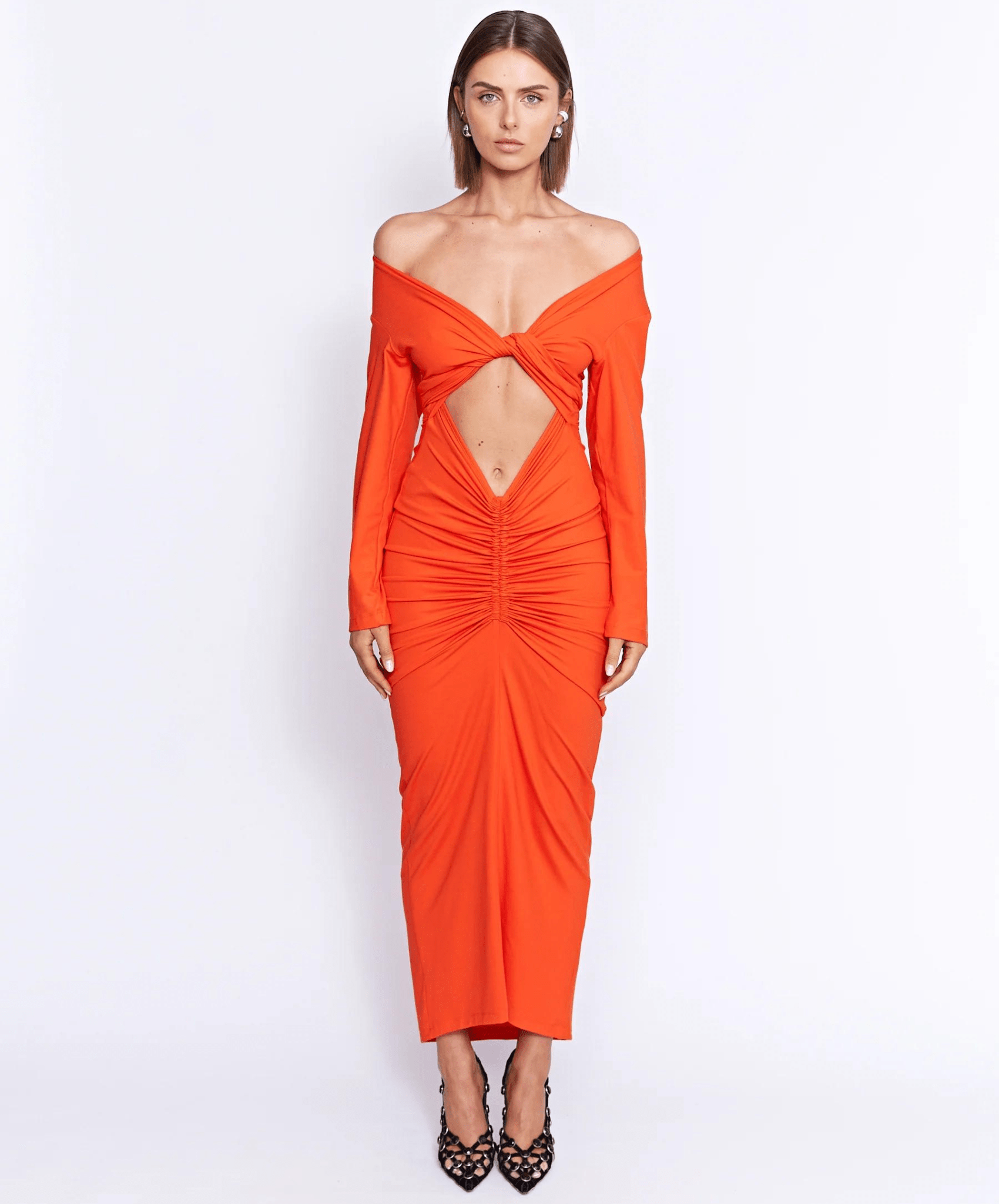 Fontaine Dress - Crimson - Pfeiffer - The Curate Club