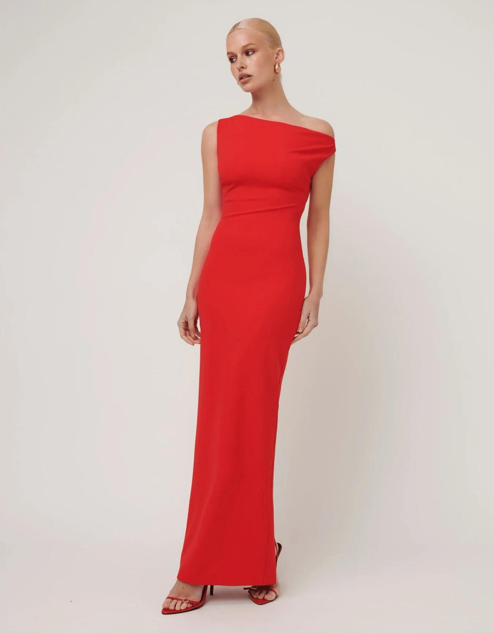 Inaya Gown - Cherry Red - Effie Kats - The Curate Club