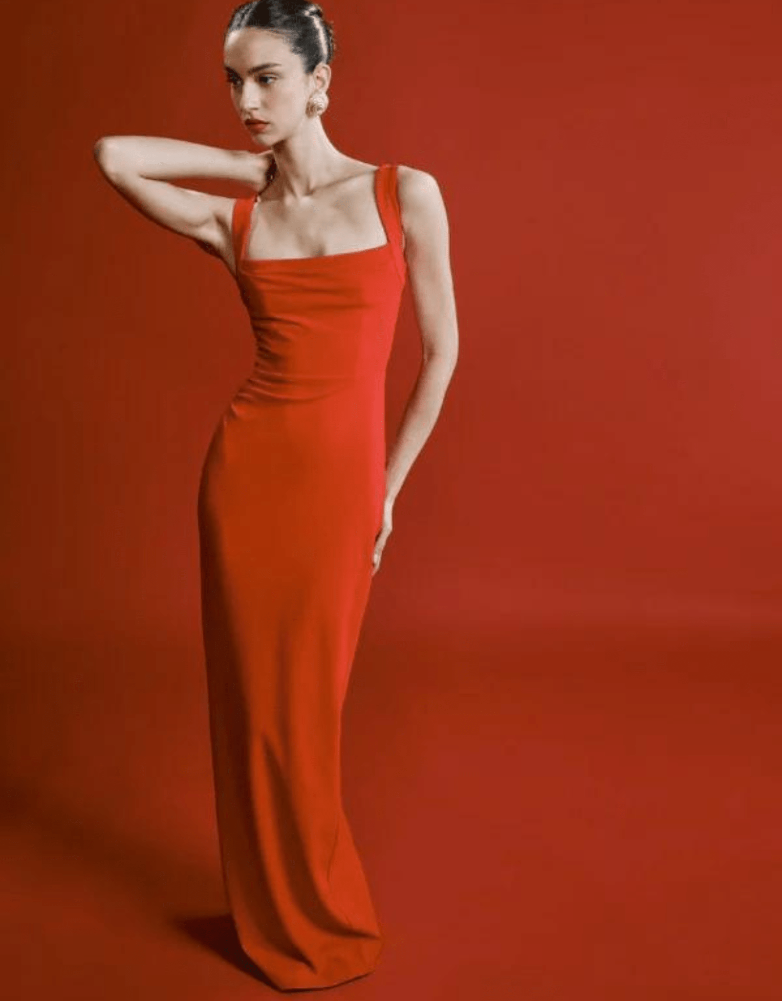 Marbella Gown - Cherry Red - Effie Kats - The Curate Club