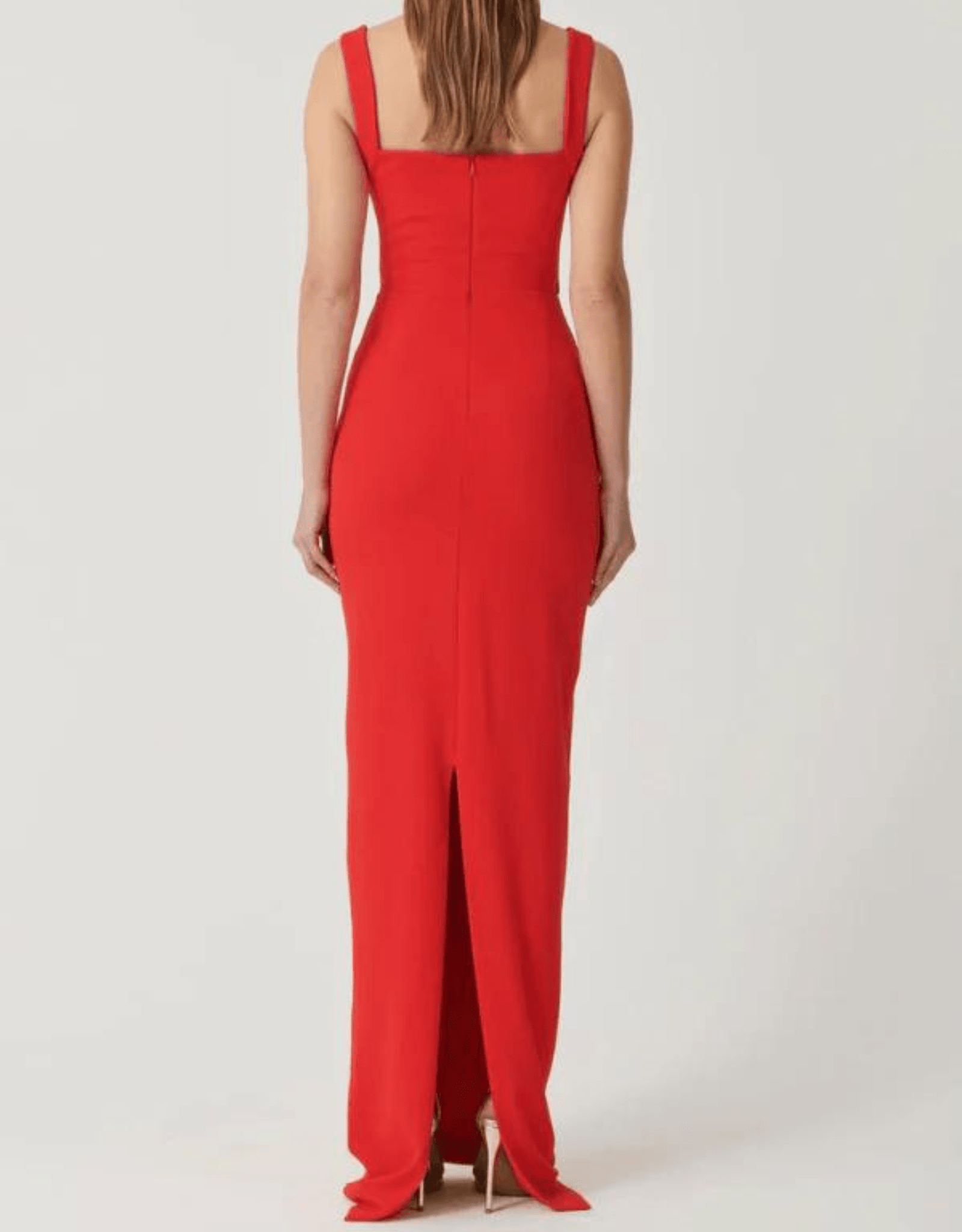 Marbella Gown - Cherry Red - Effie Kats - The Curate Club