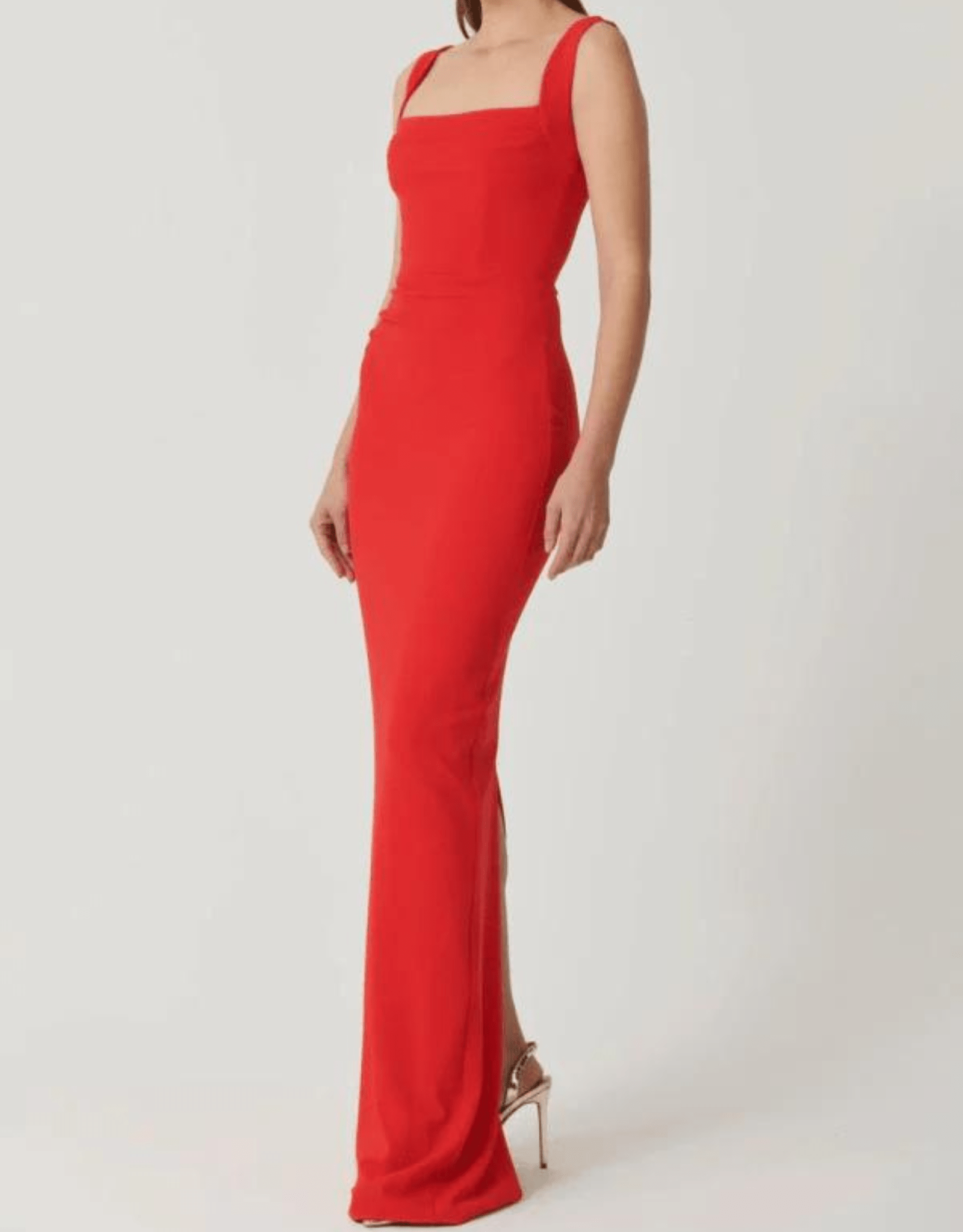 Marbella Gown - Cherry Red - Effie Kats - The Curate Club