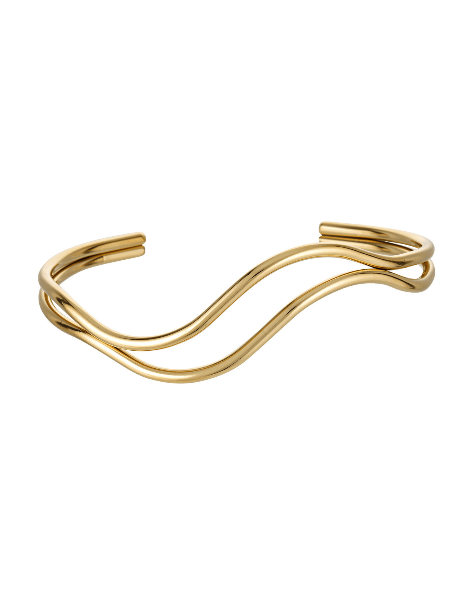 Mila Weave Bangle - Gold - Viktoria Green - The Curate Club