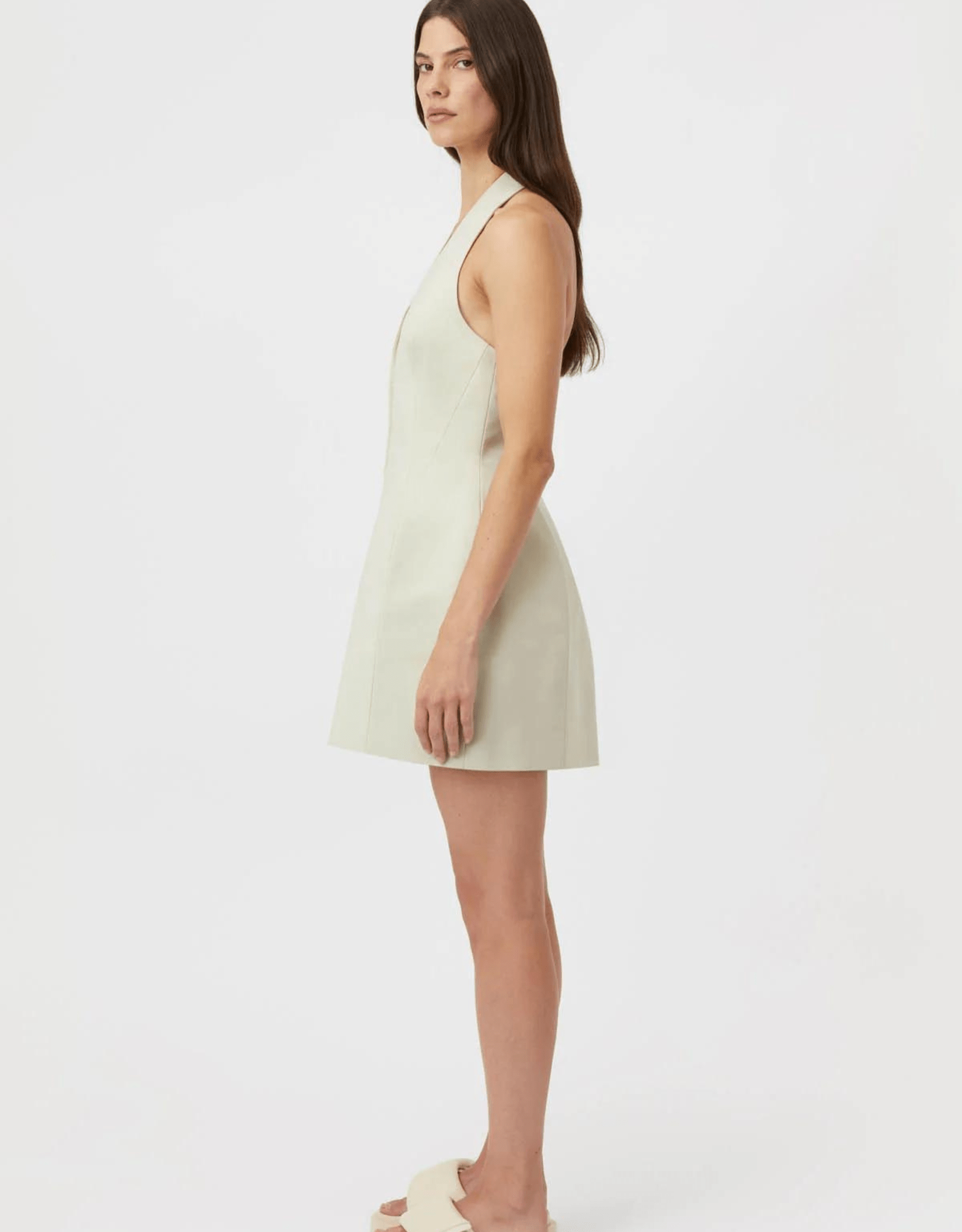 Petra Mini Dress - Pale Pistachio - Camilla and Marc - The Curate Club
