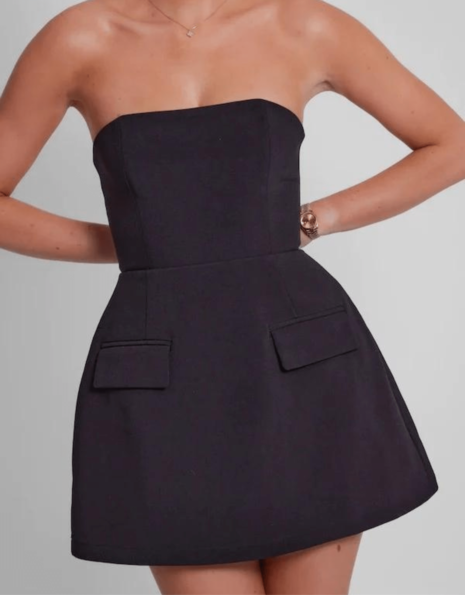 The Ultimate Muse Strapless Dress - Black - Odd Muse - The Curate Club