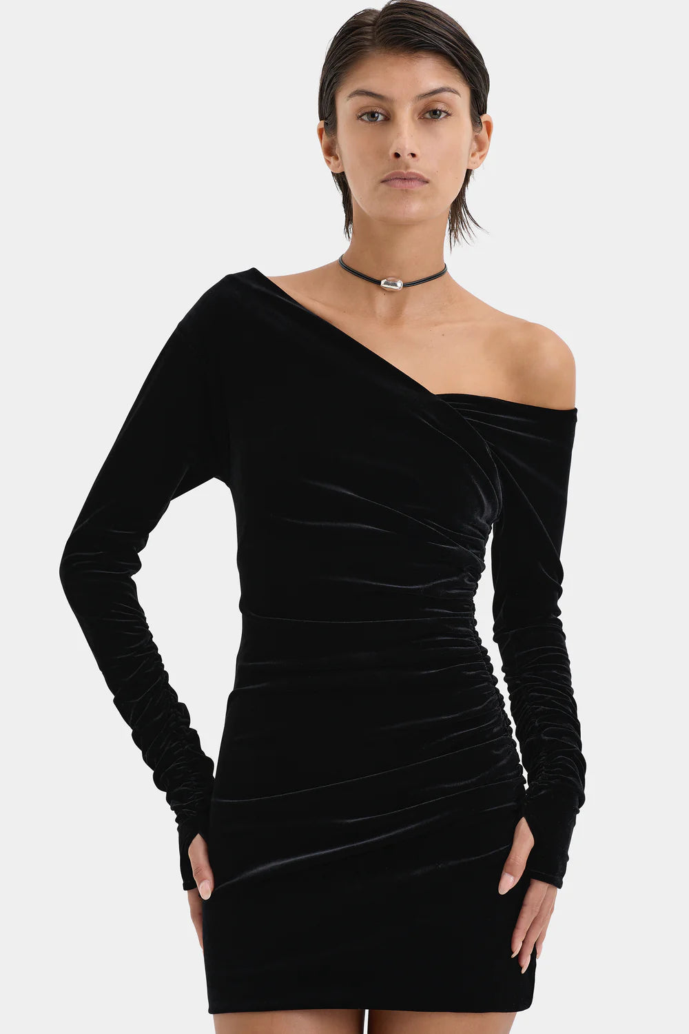 sir the label marcelle dress black Hire Ettore Mini Dress - Size OP