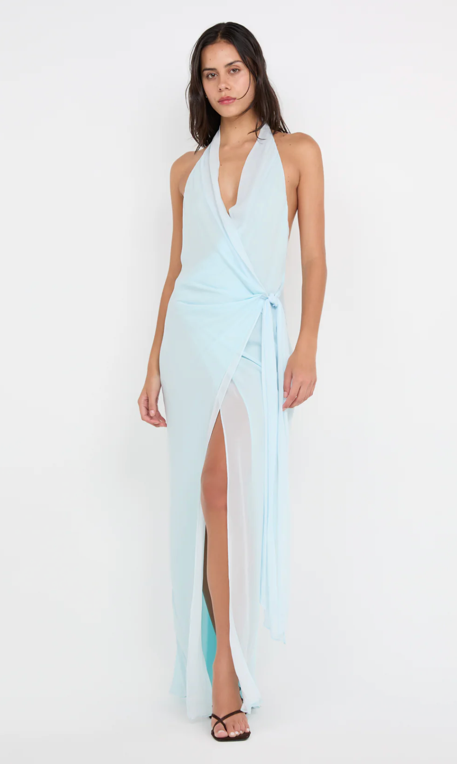 Soneva Wrap Dress - Arctic Blue