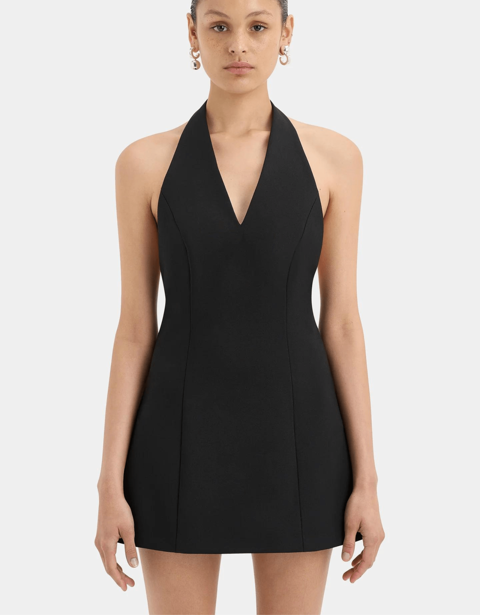 Hire Sandrine Halter Mini Dress - Size 1 (S) - Sir The Label The Curate Club Hire Sandrine Halter Mini Dress - Size 1 (S) - Sir The Label The Curate Club