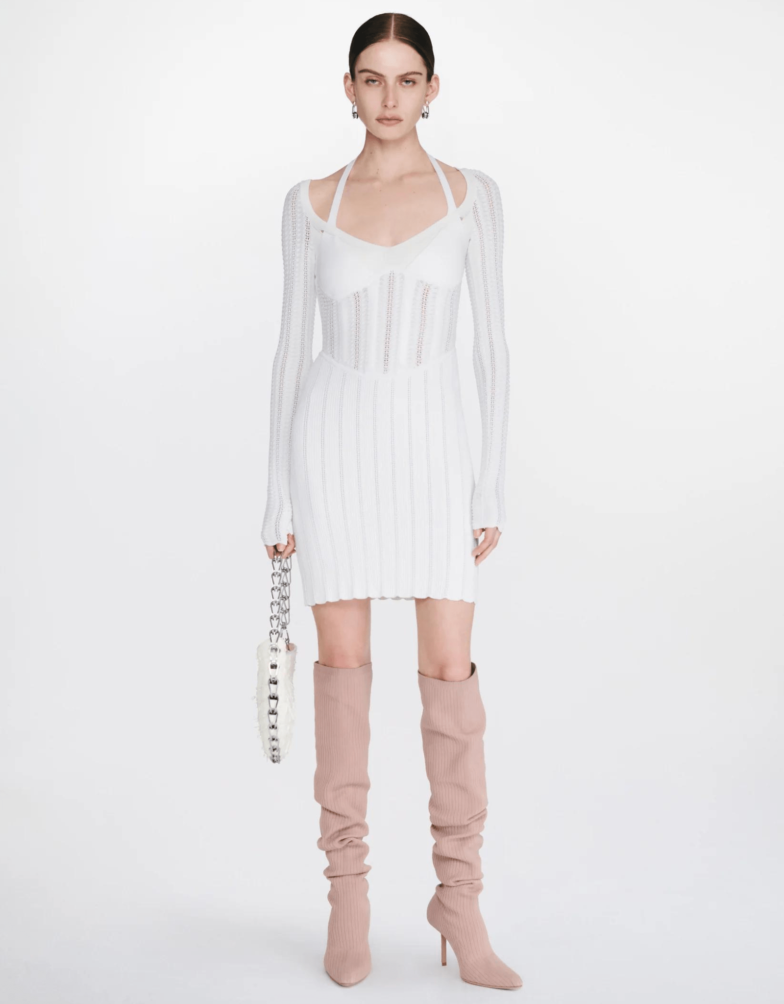 dion lee column corset dress Dion Lee Column Corset Dress in Black